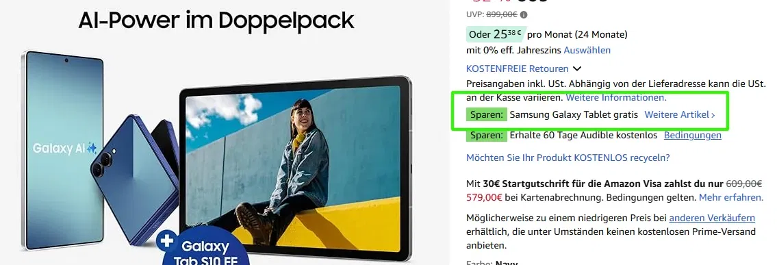 Schnäppchen, Deals Und Rabattcodes Des Tages - Samsung Galaxy S25 Ai Smartphone Mit Galaxy Ai - Ohne Vertrag