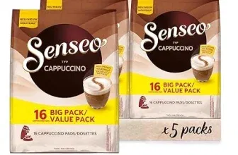 Senseo Pads Cappuccino Vorratspackung 5er Pack (5 x 16 Kaffeepads) ab 22,45 € inkl. Prime-Versand