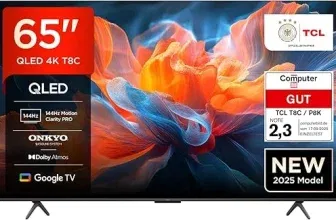 TCL 65T8C 65 Zoll QLED 4K HDR UHD Fernseher für 498,00 € inkl. Versand (statt 590,00 €)