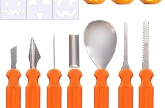 UDIKEFO Halloween Kürbis Schnitzset (7 Stück) für 8,07 € inkl. Prime-Versand (statt 11,99 €)