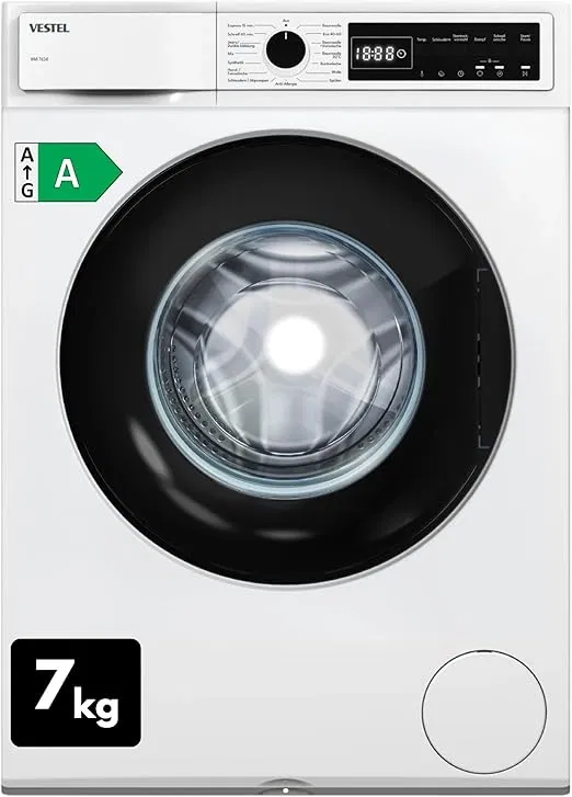 VESTEL WMI 76341 Waschmaschine (1400 U/min, 7 kg, EEK A) für 207,62 € inkl. Versand (statt 359,00 €)