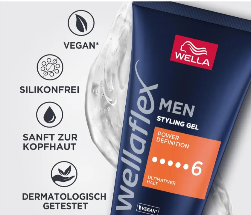 Wellaflex Men Power Definition Gel Ultimativer Halt Styling Haargel (150ml) ab 1,42 € inkl. Prime-Versand (statt 2,95 €)