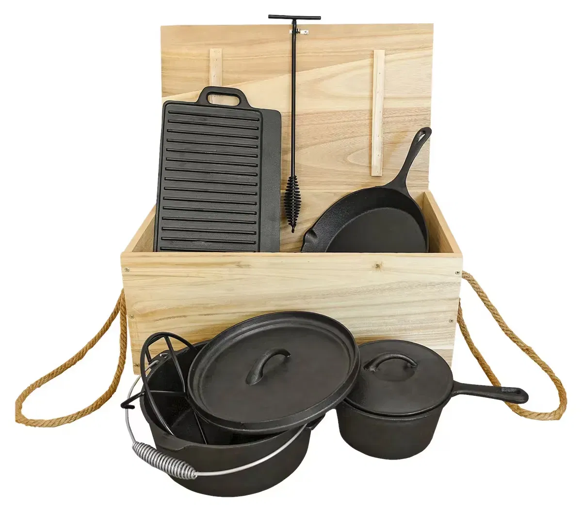 Westerholt Dutch-Oven-Kochset aus Gusseisen 7-teilig ab 29,90 € inkl. Versand