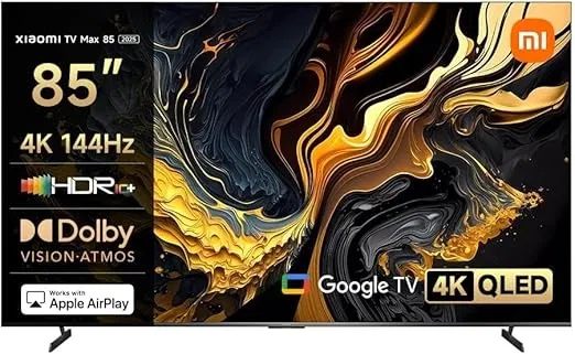 XIAOMI TV MAX 85 2025 Google TV 85 Zoll QLED 144Hz Smart TV Dolby Vision für 999,00 € inkl. Versand (statt 1.300,00 €)