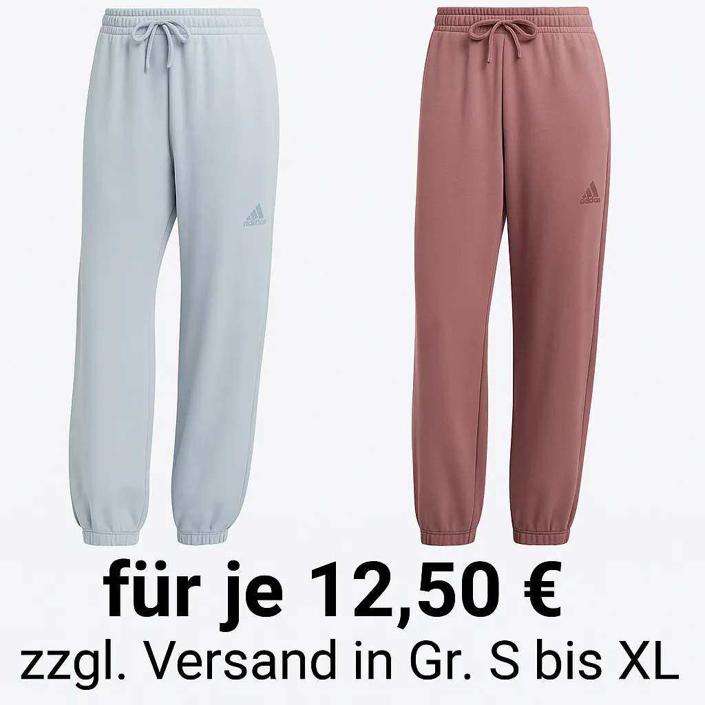 Schnäppchen, Deals und Rabattcodes des Tages: Adidas Damen Hose ALL-SZN French Terry Loose
