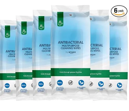 by Amazon Antibakterielle Multifunktions Reinigungstuch (6 x 42 Tücher) ab 4,77 € inkl. Prime-Versand (statt 6,50 €)