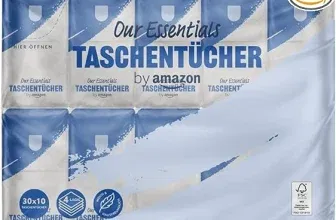 4x by Amazon Taschentücher 4-lagig 300 Stück (30x10) ab 10,67 € inkl. Prime-Versand