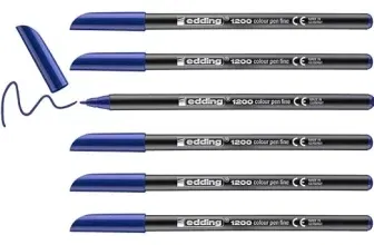 edding 1200 Fasermaler fein – blau (10 Stifte – Rundspitze 1 mm) für 3,06 € inkl. Prime-Versand (statt 9,30 €)
