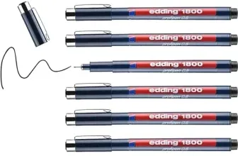 edding 1800 Präzisionsfeinschreiber (schwarz – 10 Stifte – Linienbreite 0,5 mm) für 9,01 € inkl. Prime-Versand (statt 29,78 €)
