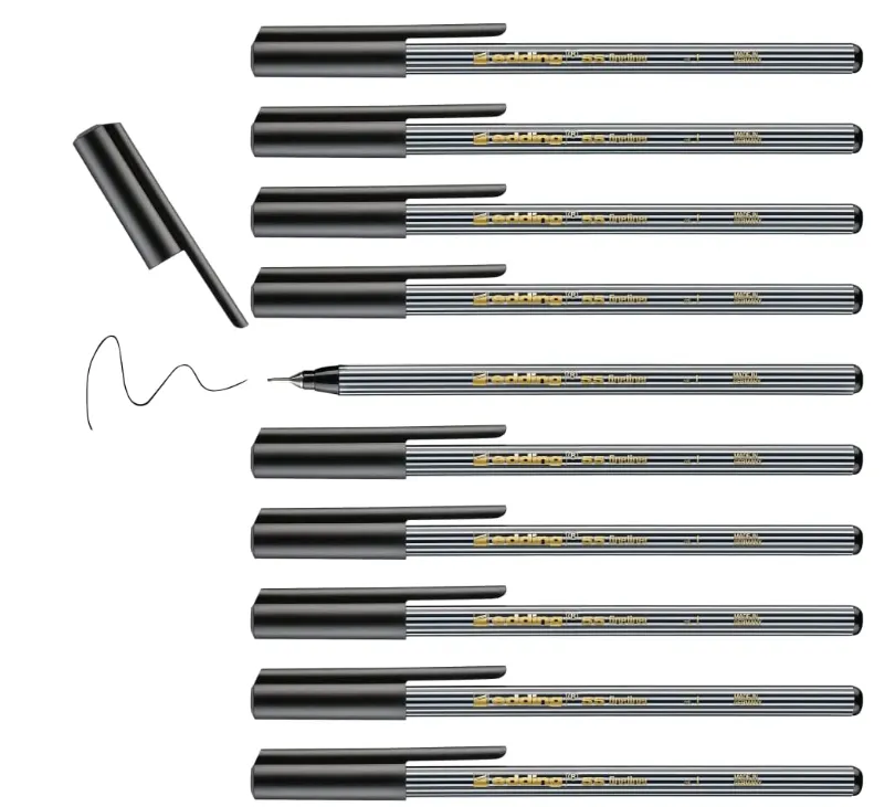 Fehler?🚨edding 55 – Fineliner – schwarz (10 Stifte – 0,3 mm Spitze) für 3,54 € inkl. Prime-Versand (statt 12,99 €)