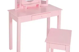 roba Schminktisch für Kinder Holz rosa für 79,25 € inkl. Versand (statt 99,80 €)