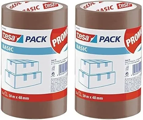 6 Stück tesa Basic Pack Verpackungsklebeband für 8,88 € inkl. Prime-Versand (statt 16,98 €)