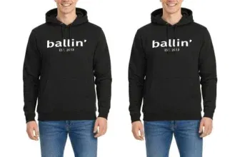 Ballin Est. 2013 Hoodie Kapuzen-Pullover Ho-H00050 (2ER Sparpack Gr. XS bis XXL Schwarz) für 31,98 € inkl. Versand (statt 89,98 €)