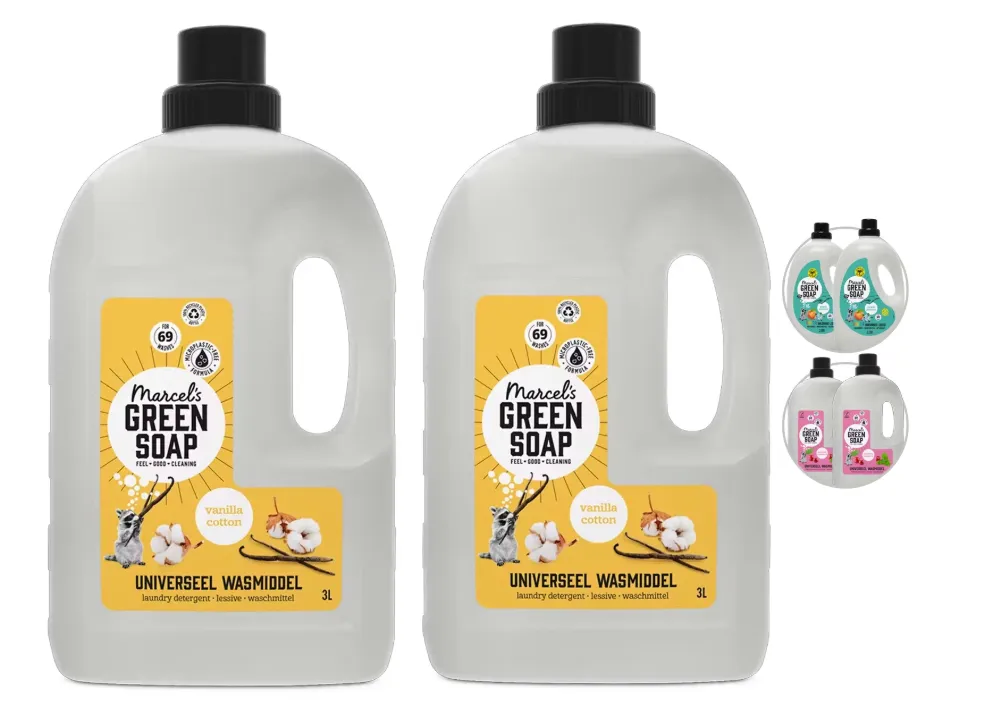 2X Marcels Green Soap Waschmittel 3 Liter (Vanille Baumwolle, Patchouli Cranberry oder Peach Jasmine) für 28,90 € inkl. Versand (statt 59,98 €)