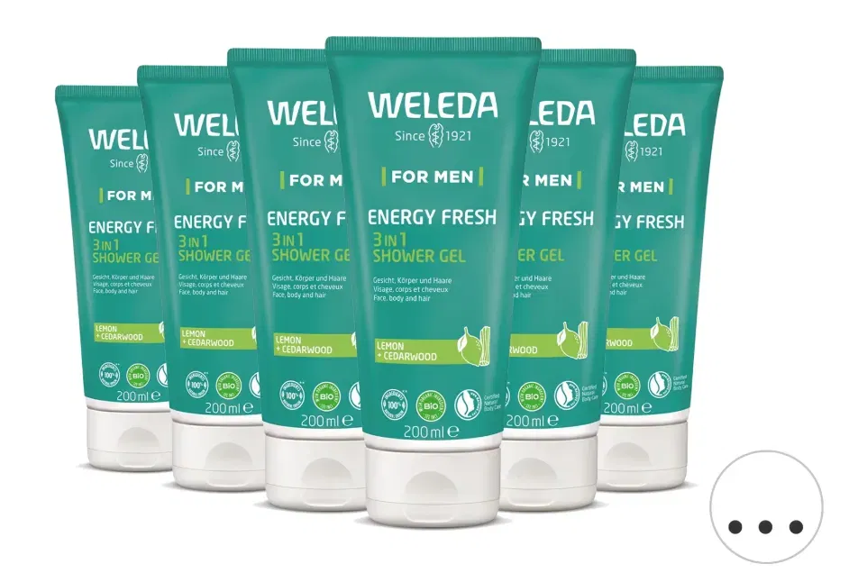 Schnäppchen, Deals und Rabattcodes des Tages - Weleda 3-in-1 Energy Fresh Duschgel 200 ml
