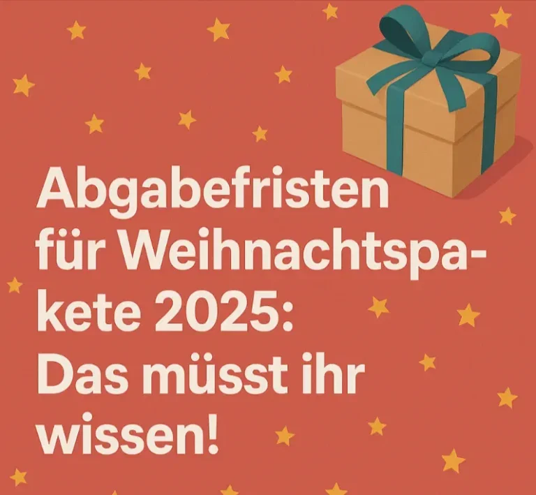Abgabefristen für eure Weihnachtspakete 2025: Diese Stichtage solltet ihr nicht verpassen