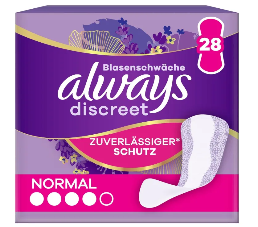 Always Discreet Inkontinenz-Slipeinlagen (28 Stück) ab 2,69 € inkl. Prime-Versand (statt 3,95 €)