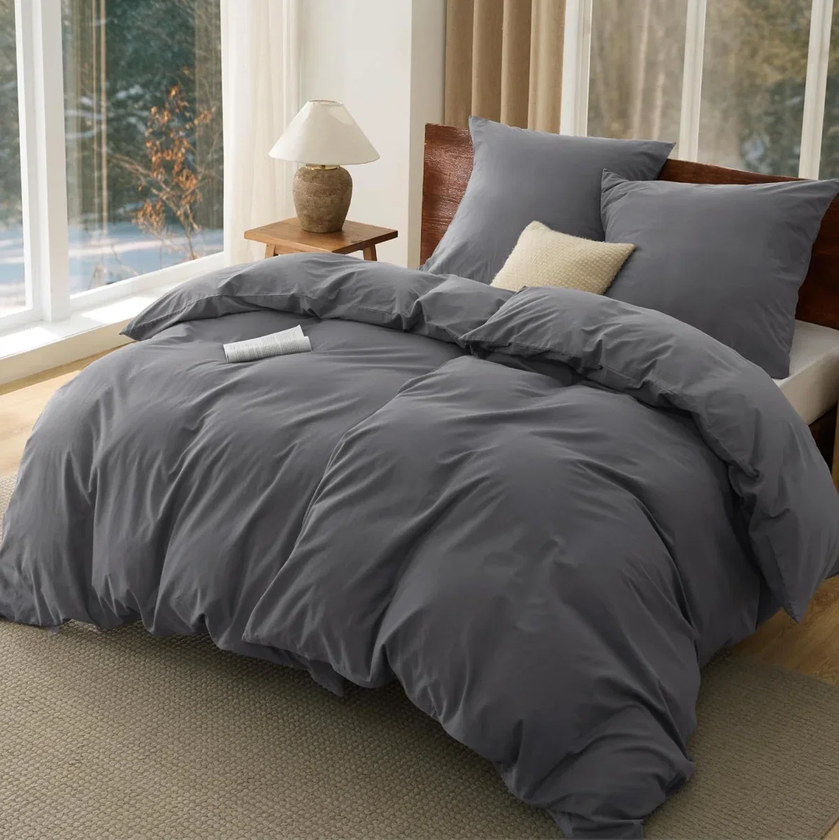 BEDSURE Bettwäsche 135×200 Baumwolle 4-teilig