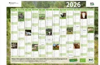 Kostenloser BLE Wandkalender 2026 - Jetzt sichern!