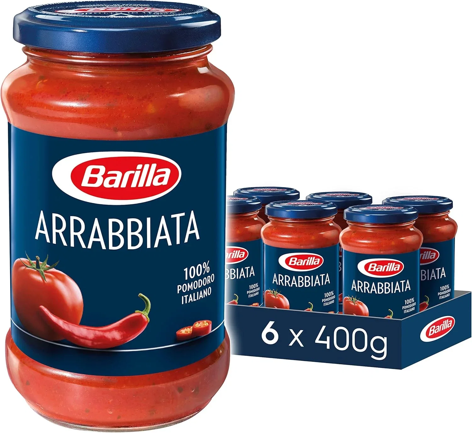 Barilla Pastasauce Arrabbiata 6er Pack (6 x 400 g)