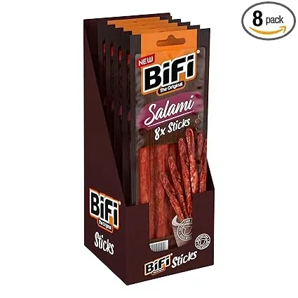 BiFi Rustic Sticks Salami 8er Pack (8x80g) ab 14,76 € inkl. Prime-Versand