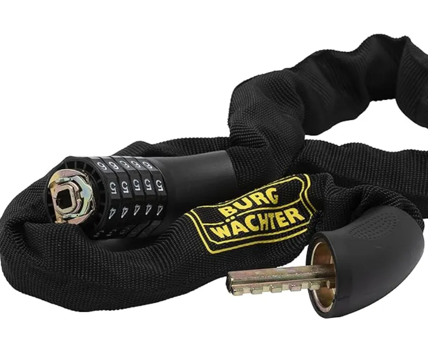 Burg Wächter Vierkantkette Fahrradschloss mit Zahlencode (280 C 90 Schwarz 90 cm) für 13,98 € inkl. Prime-Versand (statt 21,00 €)