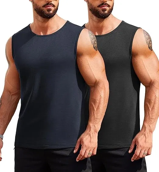 COOFANDY Herren Tank Top Gym Sport 2er Pack (7 Farbkombinationen, Gr. S bis XXL) für 11,99 € inkl. Prime-Versand (statt 14,99 €)