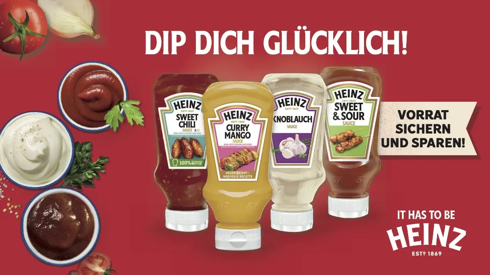 marktguru: 0,50 € Cashback auf Heinz Feinkostsaucen (effektiv Knoblauch-Sauce 220g für 0,99 € bei Kaufland bis 05.11.)