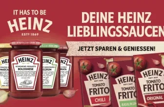 marktguru: 50 % Cashback auf Heinz Pastasaucen oder Heinz Tomato