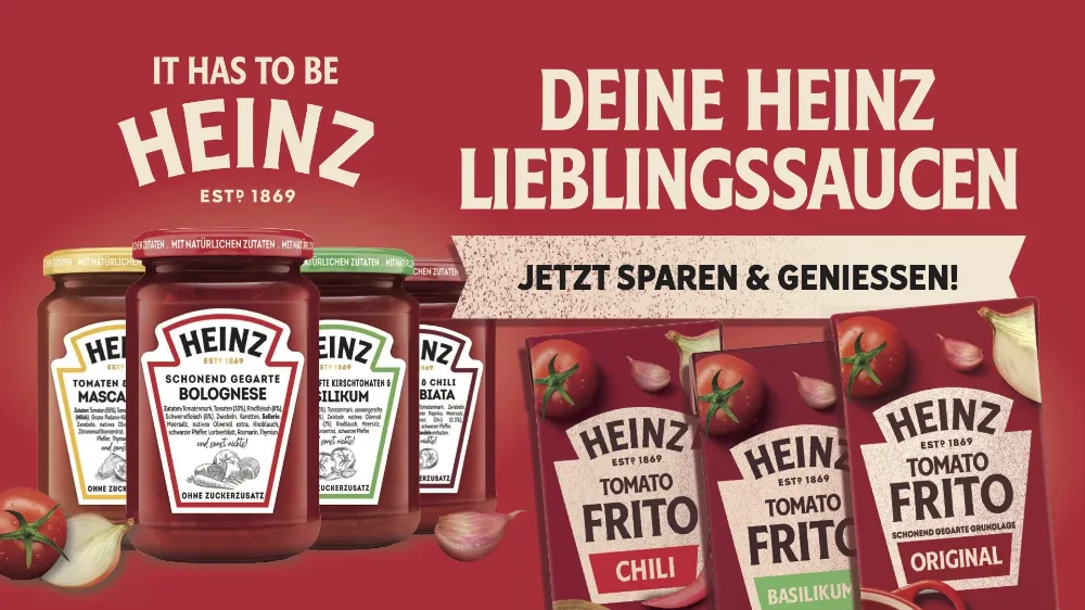 marktguru: 50 % Cashback auf Heinz Pastasaucen oder Heinz Tomato