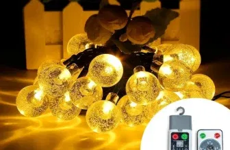 Crystal Globe Plug-in String Lights wasserdicht (6 M, 20 Glühbirnen) für 7,64 € inkl. Prime-Versand (statt 12,99 €)