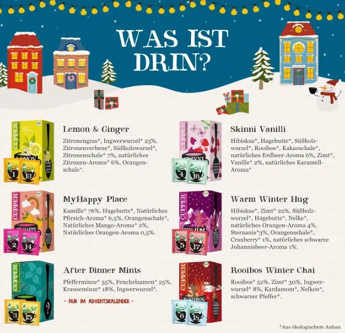 Schnäppchen, Deals Und Rabattcodes Des Tages - Cupper Bio Tee Adventskalender 2025