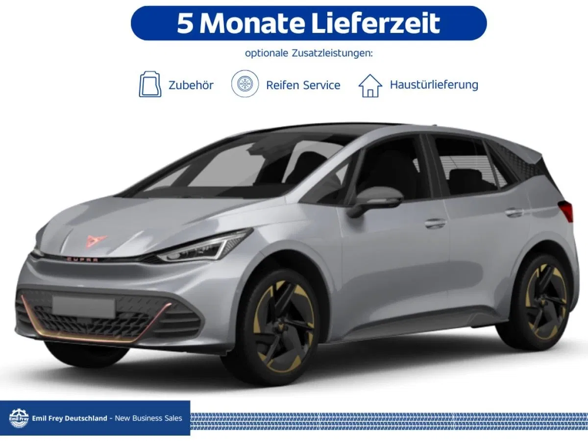 Cupra Born mit 204 PS für 215,00 € / Monat + 1.490,00 € einmalig – LF 0,53 (Privatkunden)