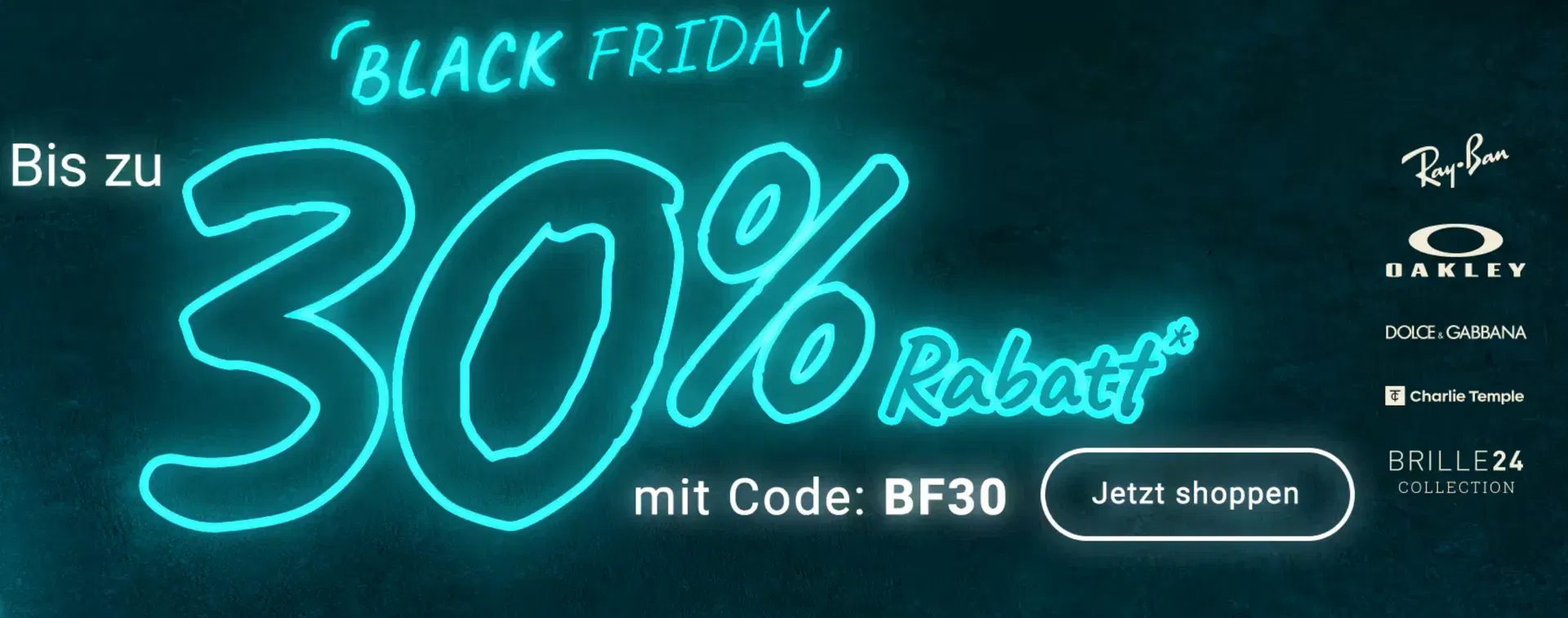 Brille24 Black Friday 🖤 bis zu 30 % Rabatt auf viele Marken sichern