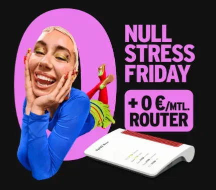 congstar DSL im Black Friday Deal z.B.: congstar Zuhause 100 Flex ab 33,00€/Monat – monatlich kündbar, keine Routermiete