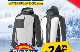 Dickies Waterproof 8000mm Herren Softshelljacke JW7023WGY (Gr. S bis 2XL) für 29,94 € inkl. Versand (statt 59,99 €)