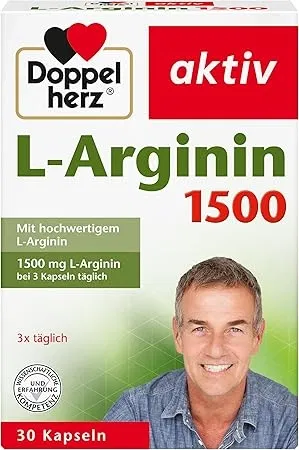 Schnäppchen, Deals und Rabattcodes des Tages - Doppelherz L-Arginin 1500 - gluten- und laktosefreie Kapseln