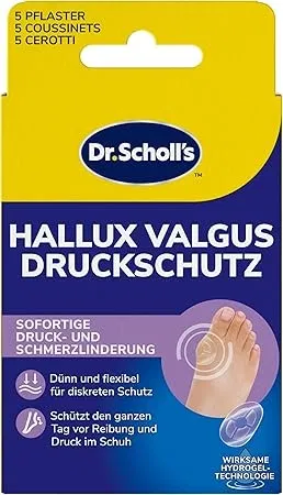 Dr. Scholl’s Hallux-Valgus Druckschutz (mit Hydrogel Technologie 5 Stück) ab 4,08 € inkl. Prime-Versand (statt 5,99 €)