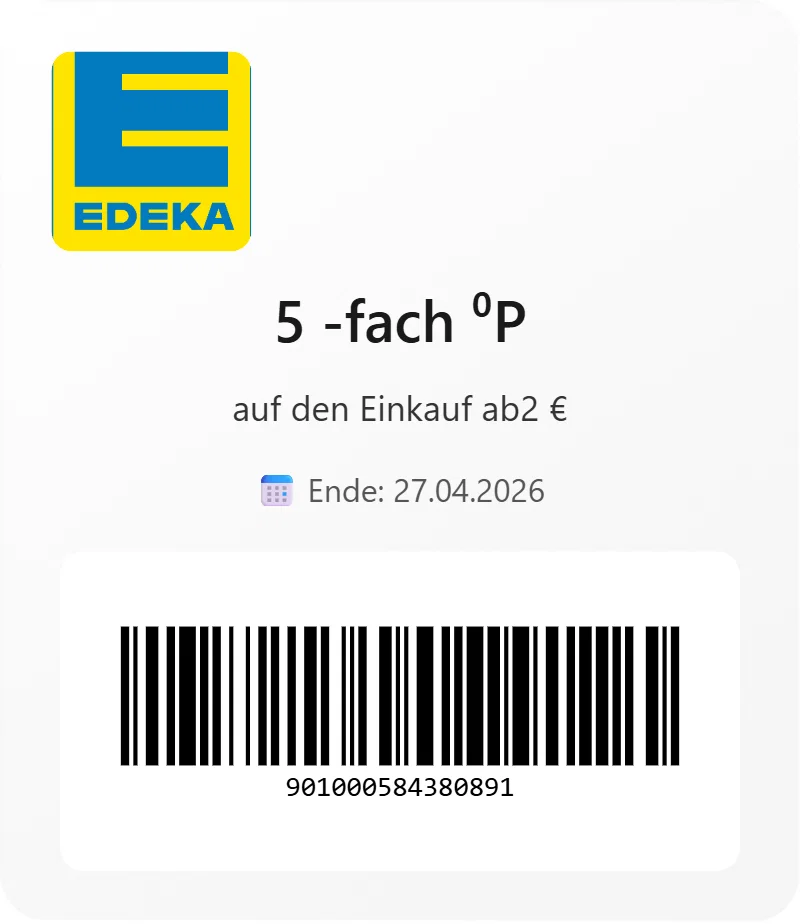 Edeka 5 EAN 901000584380891 Schnäppchen, Deals und Rabattcodes des Tages - Edeka Supermarktangebot