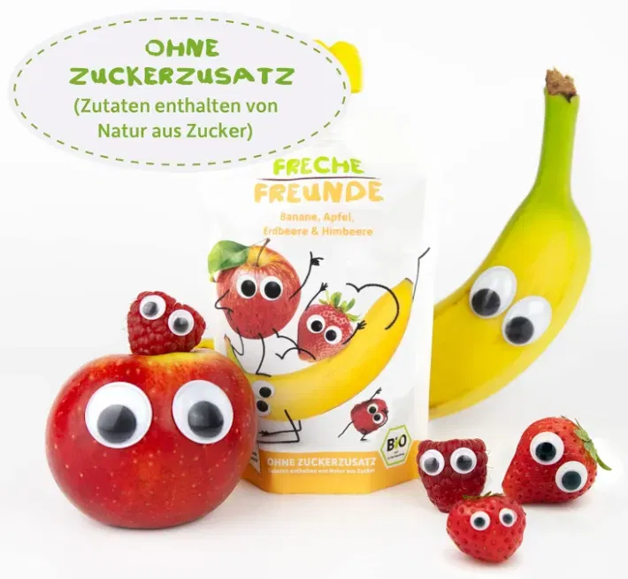 Schnäppchen, Deals und Rabattcodes des Tages - Bio-Quetschie-Banane-Apfel-Erdbeere-Himbeere-Fruchtmus