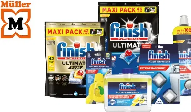 Finish Produkte kaufen bei Müller und 4 € zurück bekommen (MBW 15€)