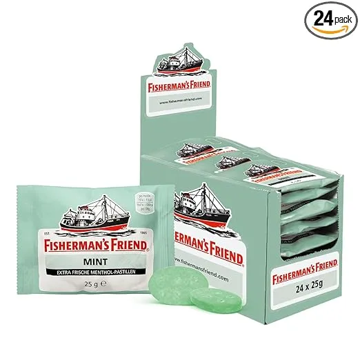 Fisherman’s Friend Mint Vorratsbox Pfefferminze und Mentol Geschmack 24er Pack (24x25g) ab 16,24 € inkl. Prime-Versand