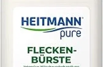 Schnäppchen, Deals und Rabattcodes des Tages - HEITMANN pure Fleckenbürste Veganer Flecklöser mit praktischem Bürstenkopf