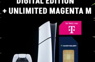 Sony PlayStation 5 Slim Digital Fortnite Erblühendes-Chaos (44,95€) + Unlimited Telekom Magenta Mobil M (5G) inkl. CH + UK für 27,95€ mtl.