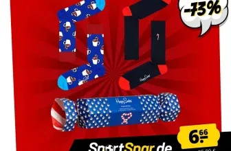 Happy Socks Candy Cane Geschenkset Socken 2 Paar XCCC02-6500 (Gr. 36-40 & 41-46) für 11,61 € inkl. Versand