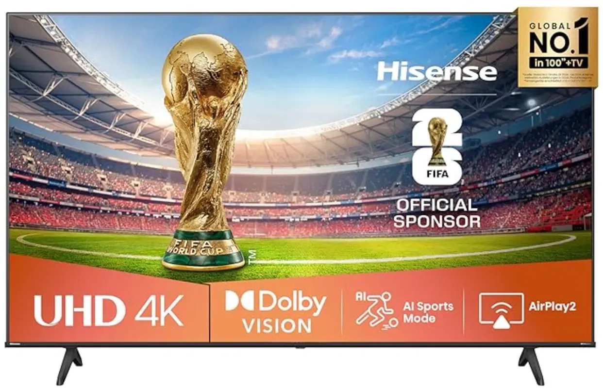 Hisense 75E6NT 189cm (75 Zoll) Fernseher 4K UHD für 549,00 € inkl. Versand (statt 660,00 €)