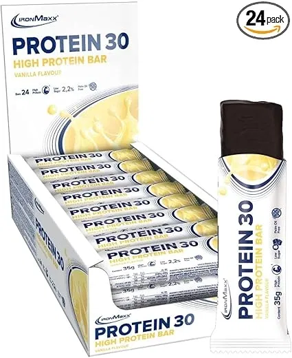 IronMaxx Protein, Eiweißriegel – Vanille – High Protein Bar 30% Eiweiß Low Carb (24x35g) ab 13,39 € inkl. Prime-Versand (statt 23,76 €)