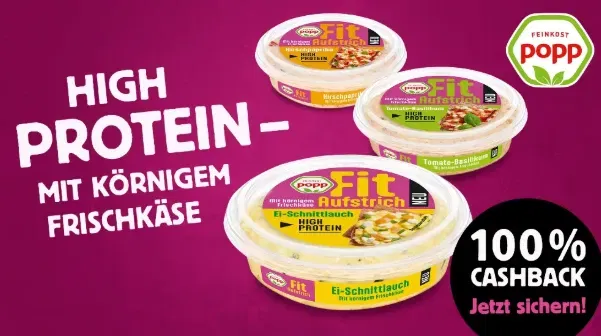 Popp Fit Aufstriche gratis testen – so holt Ihr Euch den High-Protein-Genuss kostenlos