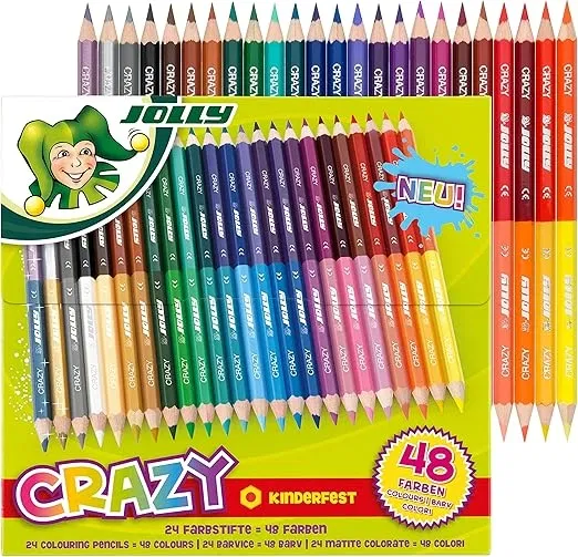 Jolly Superstick Crazy Farbstifte 24 Stifte mit 48 Farben für 12,98 € inkl. Prime-Versand (statt 17,95 €)