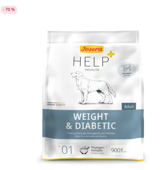 Fehler? 🚨 Josera Help Weight & Diabetic Hund (5x900g) für 11,09 € inkl. Versand (statt 36,15 €)
